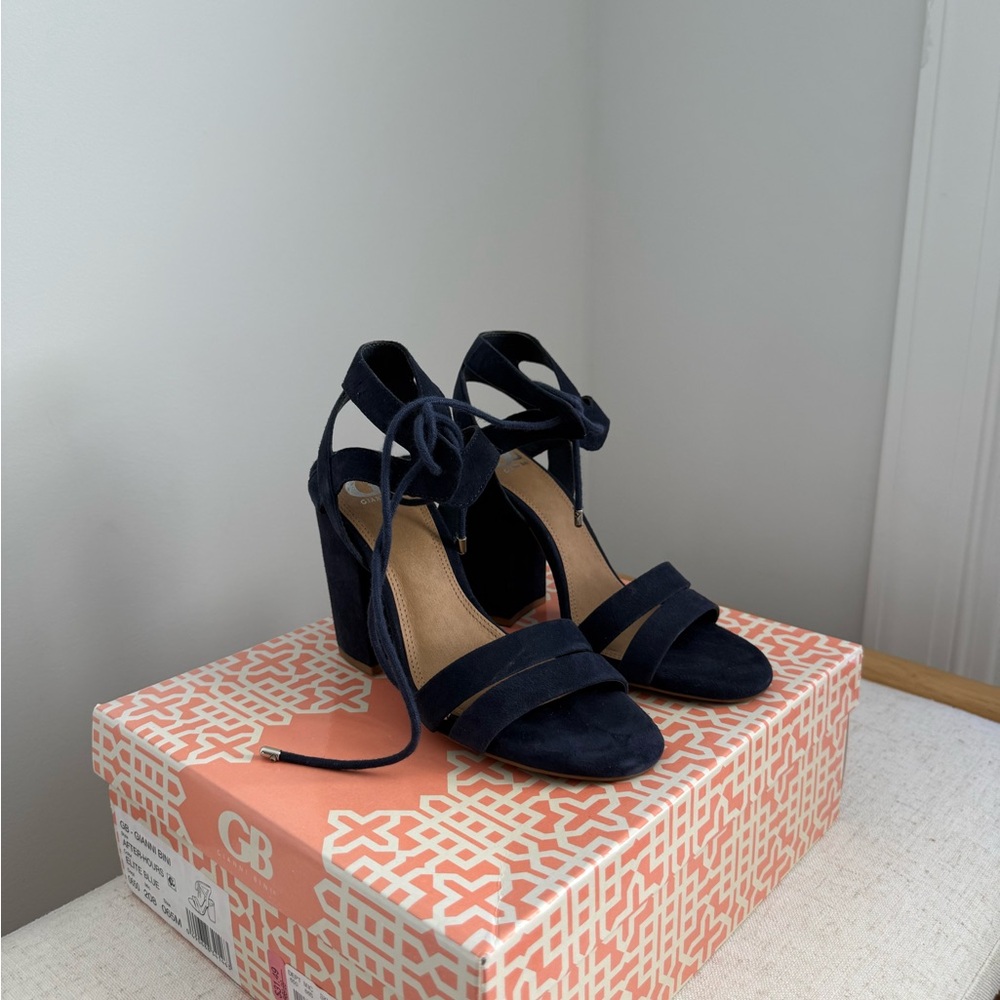 Gianni Bini Dark Blue Wedge Sandals